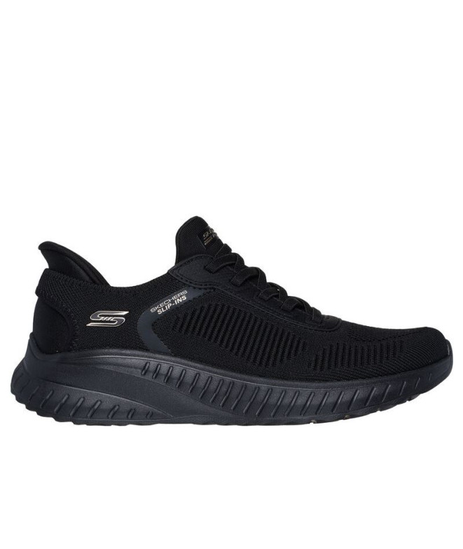 Zapatillas Skechers Slip-Ins Bobs Squad Chaos Textile Mujer Negro
