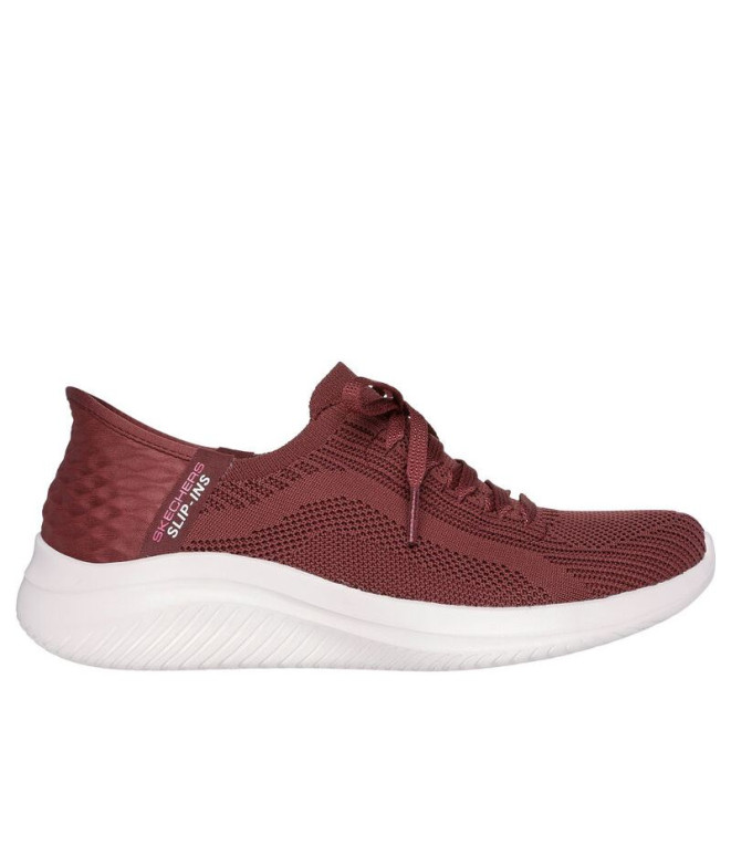 Chaussures Skechers Slip-Ins Ultra Flex 3.0 Burgundy Femme