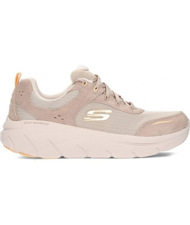 Zapatillas Skechers D'Lux Walker 2.0 Taupe Mujer
