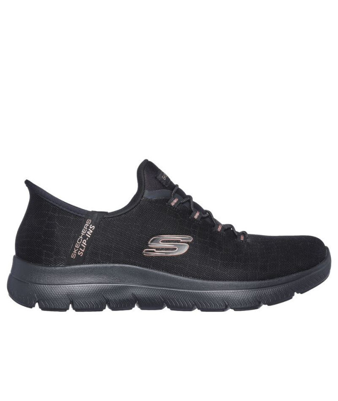 Sapatilhas Skechers Slip-Ins Summits Preto Mulher