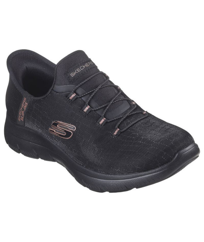Sapatilhas Skechers Slip-Ins Summits Preto Mulher