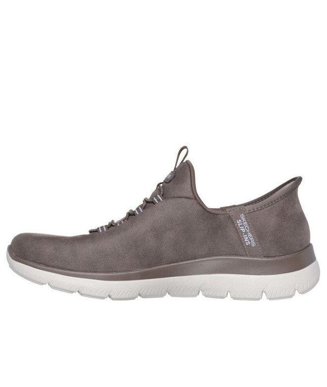 Chaussures Skechers Slip-Ins Summits Brown Femme