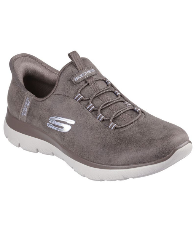 Zapatillas Skechers Slip-Ins Summits Marrón Mujer