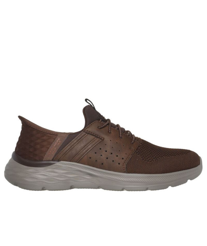 Zapatillas Skechers Slip-Ins Garner - Newick Hombre Marrón Oscuro