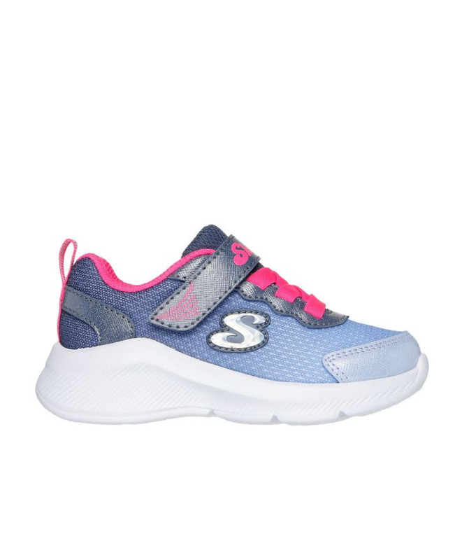 Chaussures Skechers Sole Swifters Bleu/Rose Fille