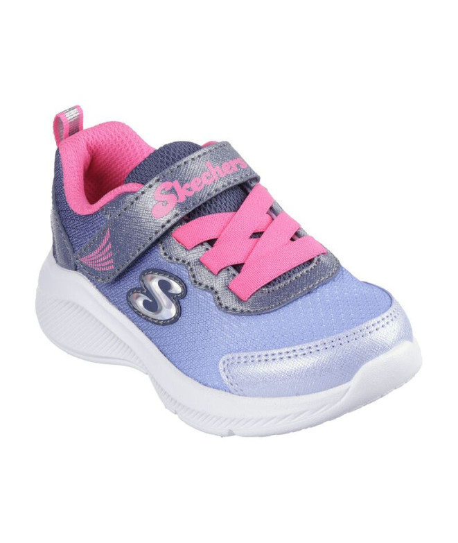 Chaussures Skechers Sole Swifters Bleu/Rose Fille