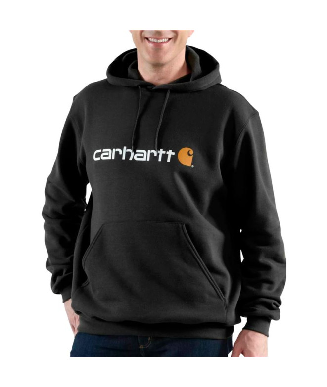 Sudadera Carhartt Signature Logo  Hombre Negro