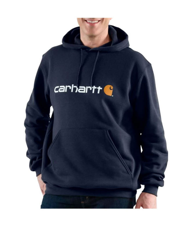Sudadera Carhartt Signature Logo  Hombre New Azul