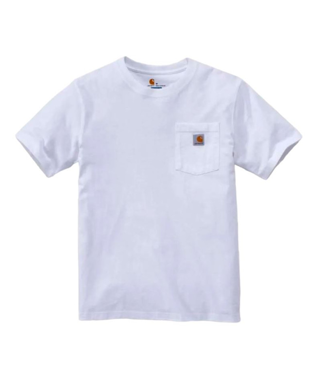 Camiseta Carhartt K87 Pocket Homem Branco