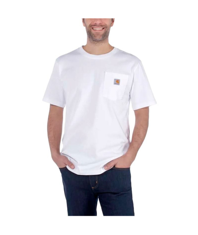 Camiseta Carhartt K87 Pocket Homem Branco