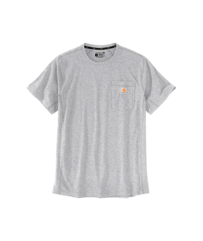 Camiseta Carhartt Force Flex Pocket Homem Cinza