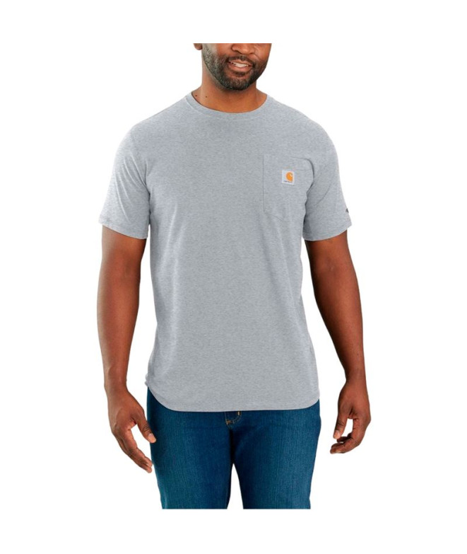 Camiseta Carhartt Force Flex Pocket Hombre Gris