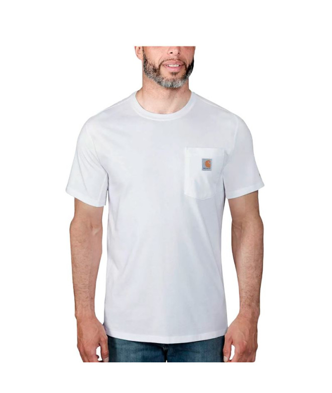 T-shirt Carhartt Force Flex Pocket Homme Blanc