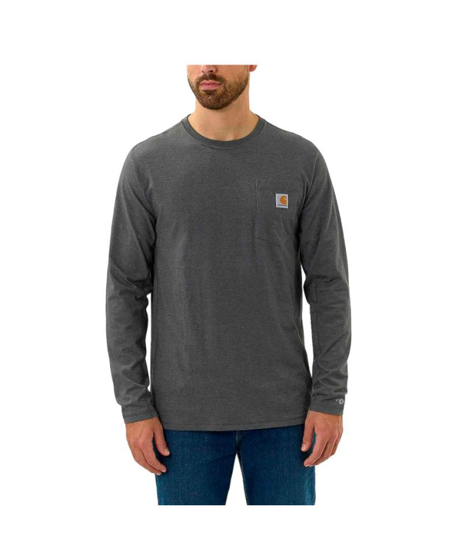 T-shirt Carhartt Force Flex Pocket Homme Carbon