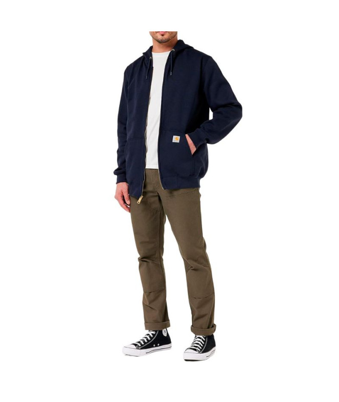 Sweat Carhartt Zip Hooded  Homme New Bleu