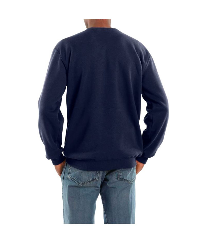 Sweat Carhartt Midweight Crewneck Homme New Bleu