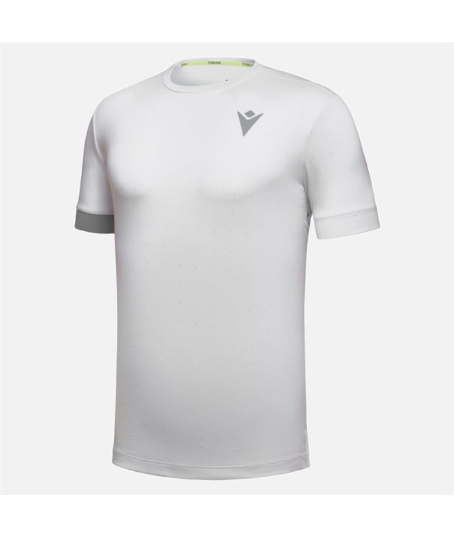 Camiseta Pádel por Macron Start Cb Juan Branco/Cinza Estampado Homem