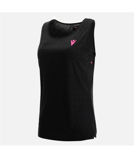 Camiseta de Pádel Macron Start Cb Lucia Singlet Negro Mujer
