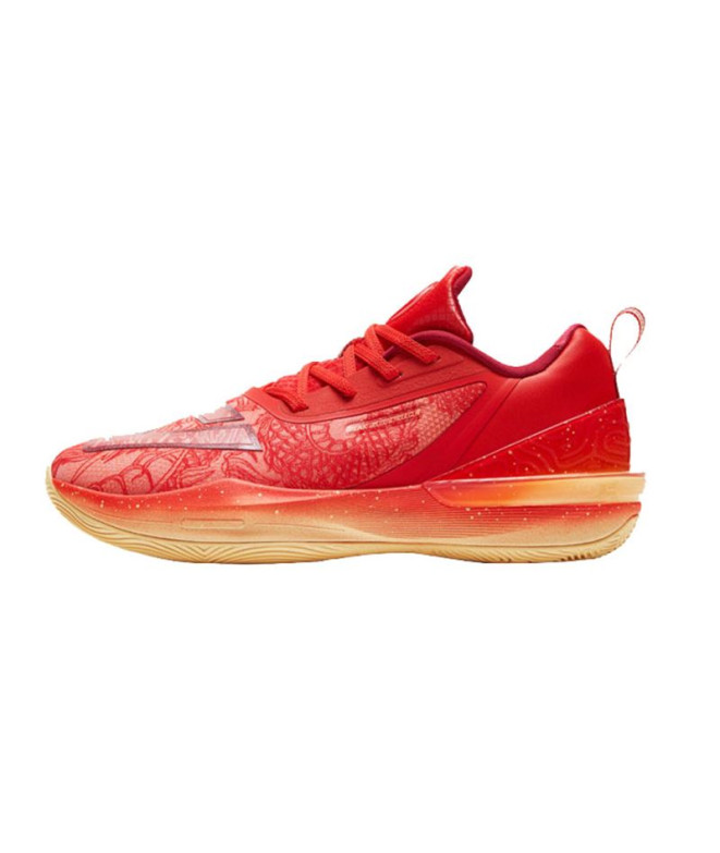 Chaussures Basket-ball De Peak Big Triangle 3 Rouge