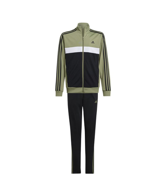 adidas Enfant Tracksuit Essentials 3-Stripes Tiberio Green