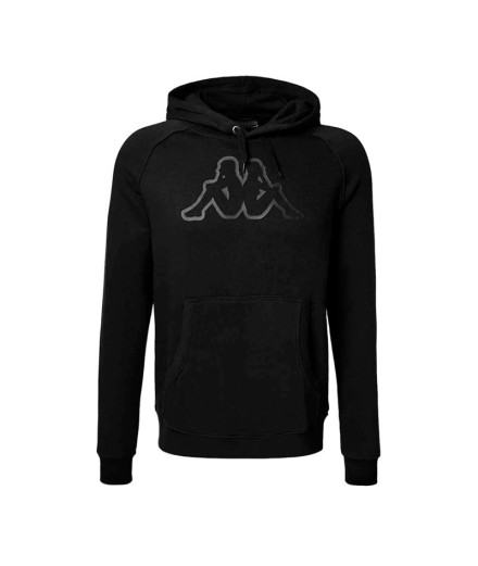 Sudadera Kappa Zaiver Korporate Black Black Greyish Hombre