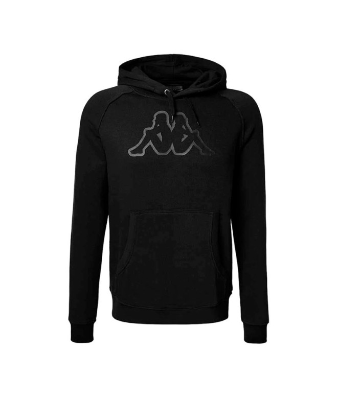Sudadera Kappa Zaiver Korporate Black Black Greyish Hombre