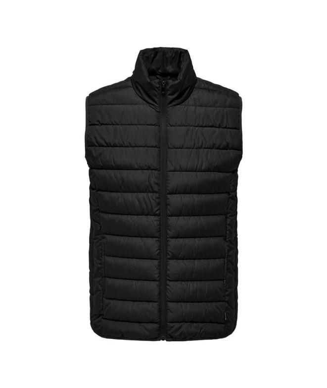 Chaleco Only & Sons brody Quilt Hombre Black
