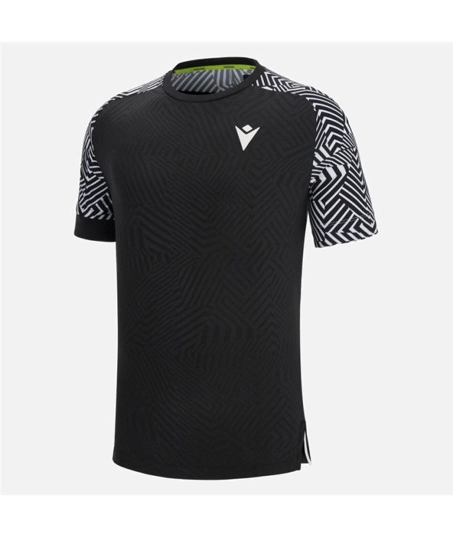 Camiseta de Pádel Macron Prime Cc Pablo II Negro Hombre