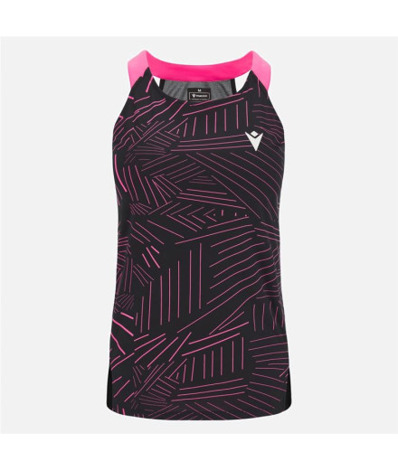 Camiseta de Pádel Macron Prime Cd Iciar Negro/Rosa Mujer Camiseta de Pádel Macron Prime Cd Iciar Negro/Rosa Mujer