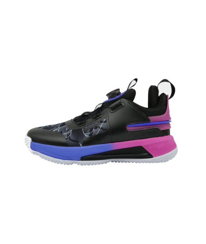 Chaussures Basket-ball Enfant De Peak Flash Kid Noir/Mauve