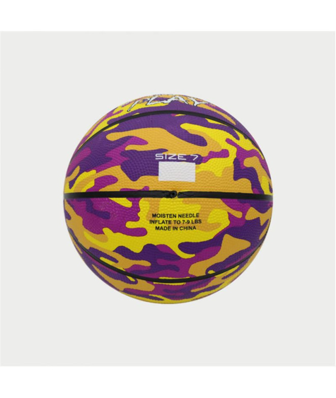 Bola De Basquetebol Peak Bola Camo Amarelo/Púrpura