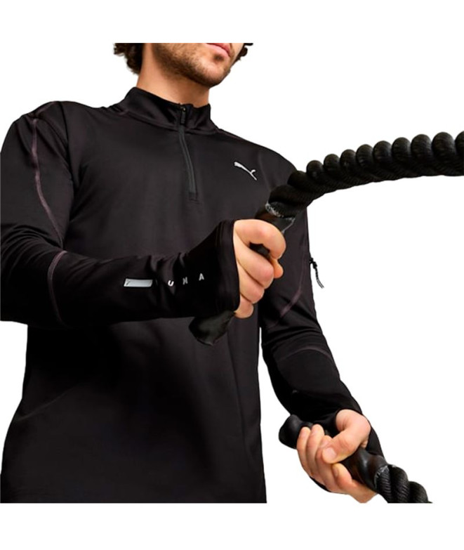 Moletom Fitness de Puma Flex 1/4 Zip Homem