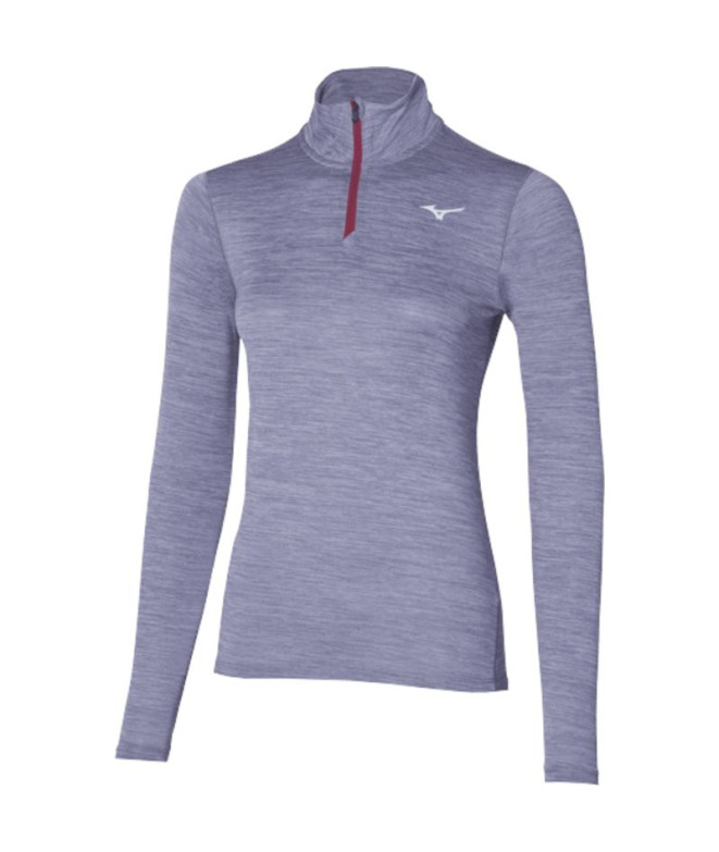 Camiseta Fitness Mizuno Mulher por Impulse Core Ls Hz T Violet