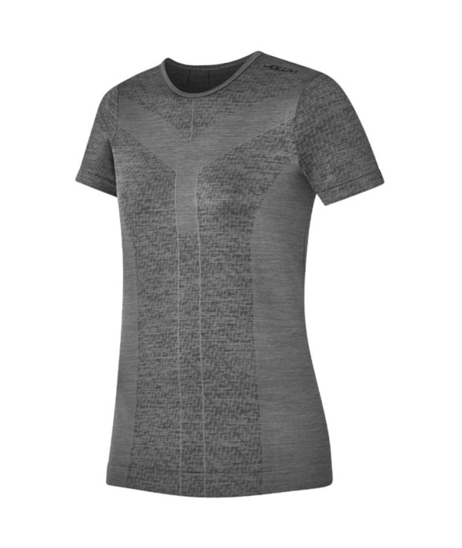 Camiseta Running Joluvi Trail Mulher de Tech Black Vigore