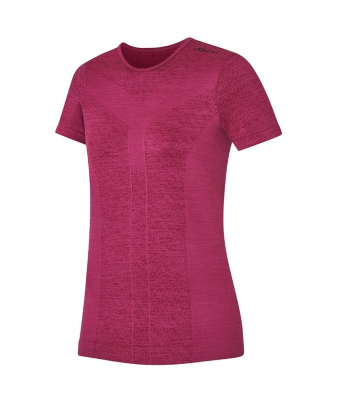 Camiseta Running Joluvi Trail Mulher de Tech Orquidea Oscuro