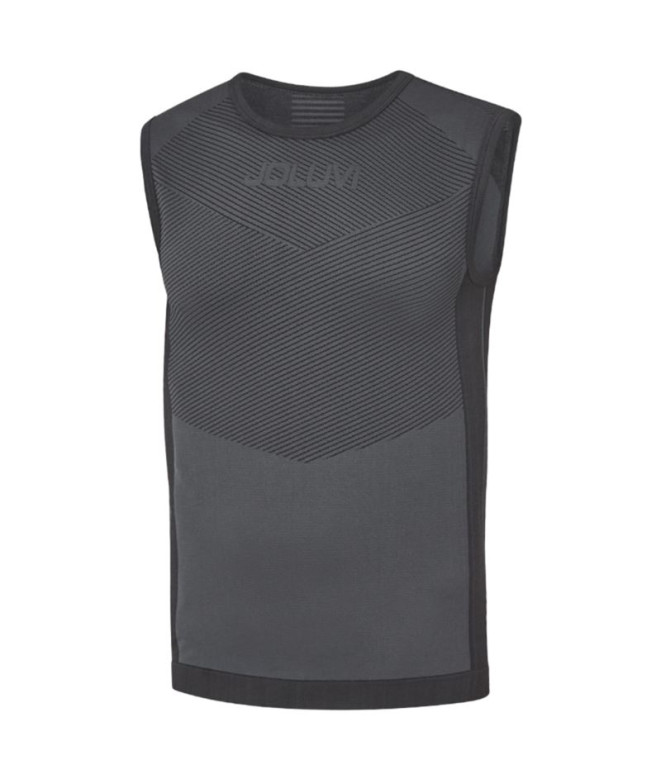 Camiseta de Running Joluvi Trail Tech Tank Hombre Antracita Negro