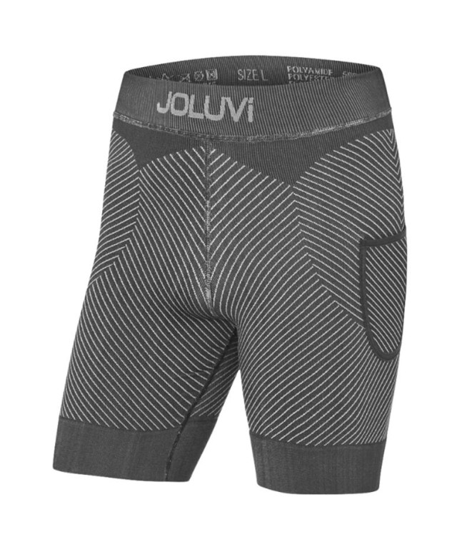 Pantalones de Running Joluvi Trail Tech Mujer Negro Antracita