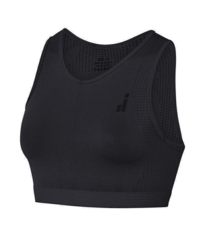 Haut Fitness Joluvi Haut Femme de Ana Tir Cut Black