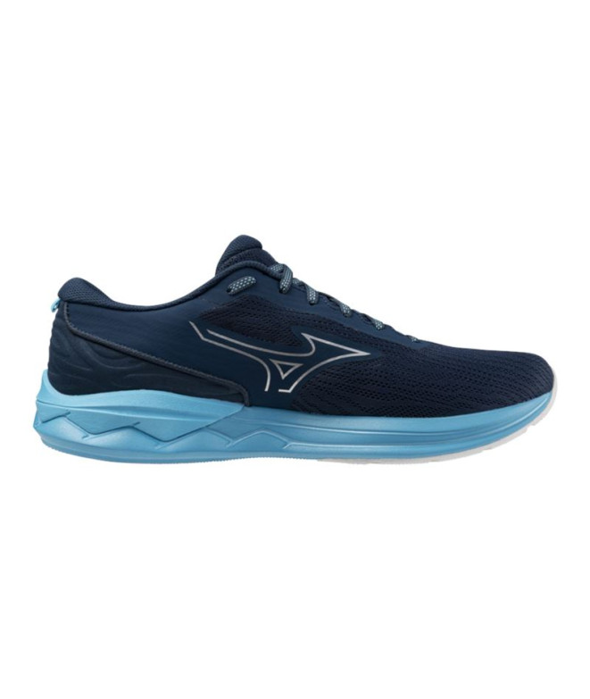 Chaussures Running Mizuno Homme de Wave Revolt 3 Bleu foncé