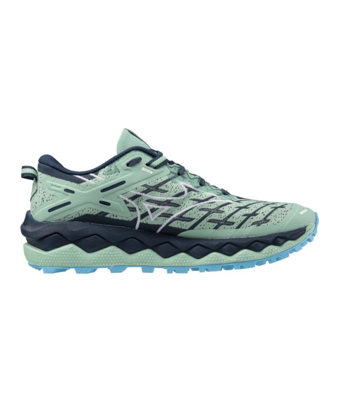 Sapatilhas Trail Mizuno Mulher por Wave Mujin 10 Green Jade