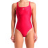 Bañador de Natación Arena Solid Swimsuit Mujer Rojo