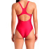 Bañador de Natación Arena Solid Swimsuit Mujer Rojo