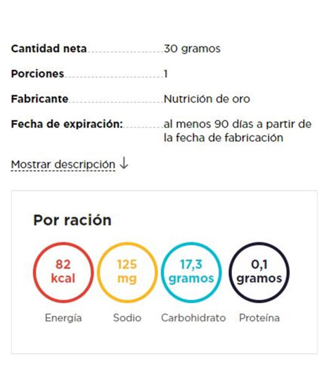 Barrita energética Gold Nutrition Jelly...
