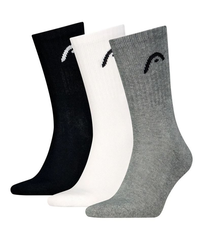 Chaussettes Head All Sports Training Gris/Blanc/Noir Pack