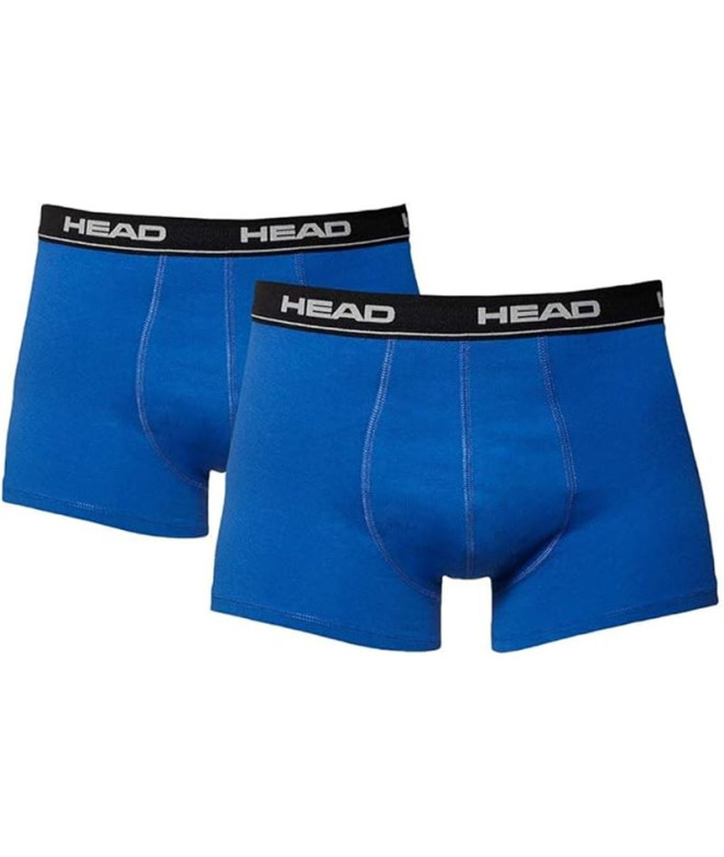 Cuecas Head Homem Básico Azul Aruba/Preto Pack