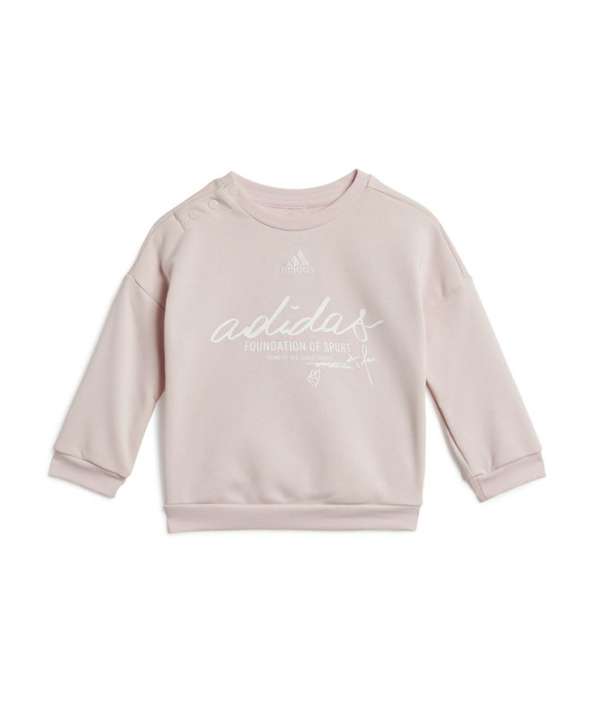 Conjunto adidas Infantil Marca Love Jogger Rosa