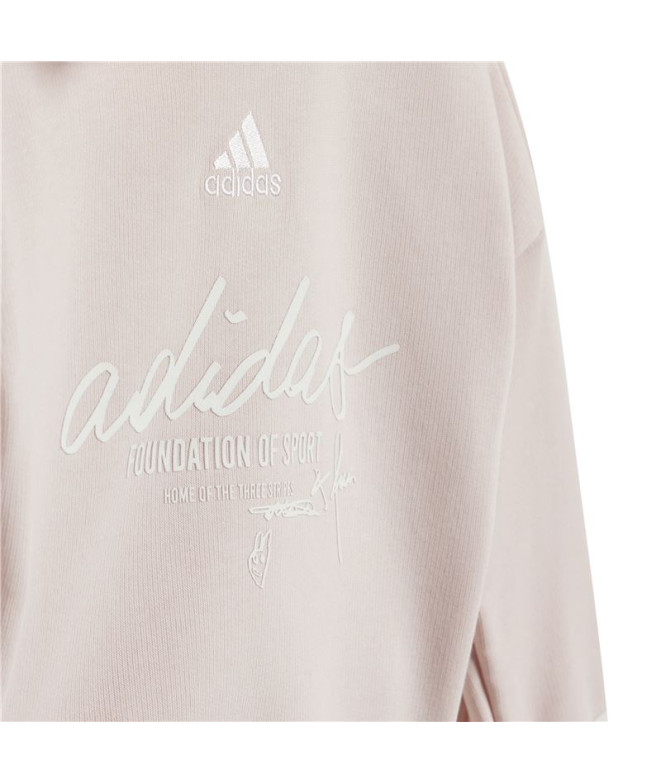 Conjunto adidas Infantil Marca Love Jogger Rosa