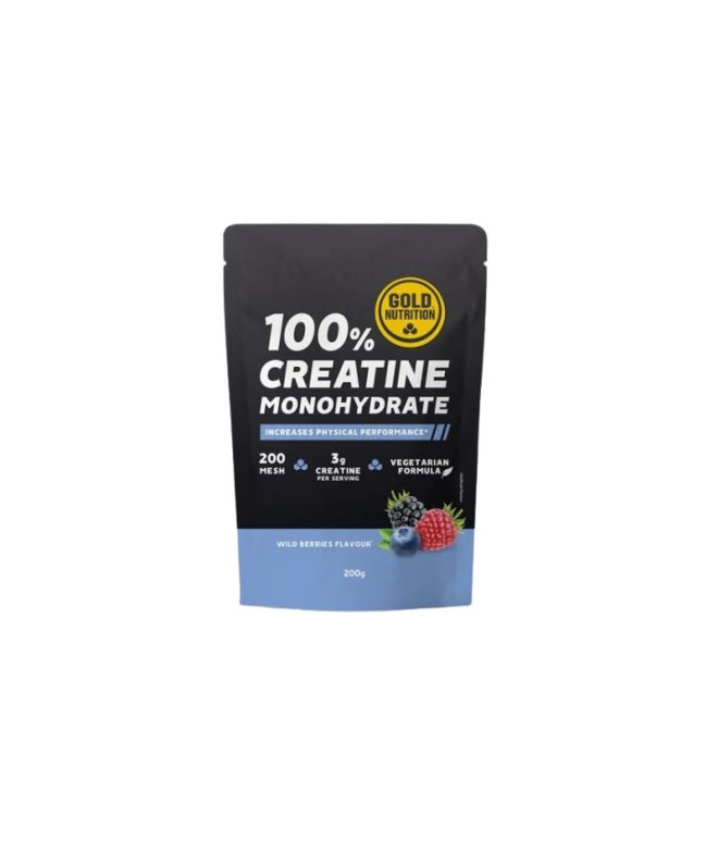 Creatine Gold Nutrition Monohydrate Fruits Rouges - 200 g