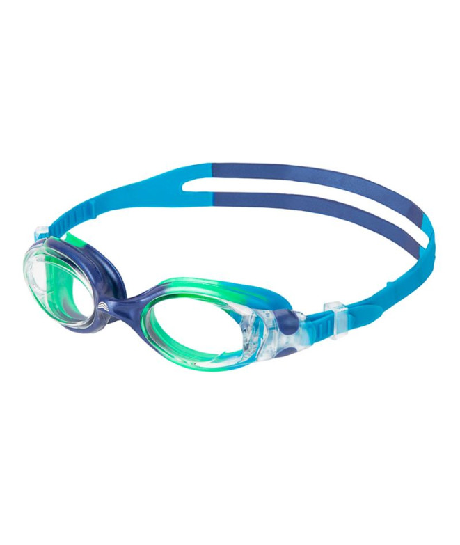 Gafas de Natation Aquarapid Occhialino Baleine bleue/verte