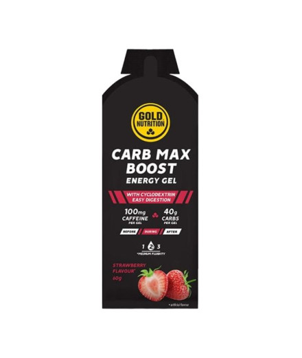 Gel Energético Gold Nutrition Carb Max- 60 G Strawberry Gel Energético Gold Nutrition Carb Max- 60 G Strawberry